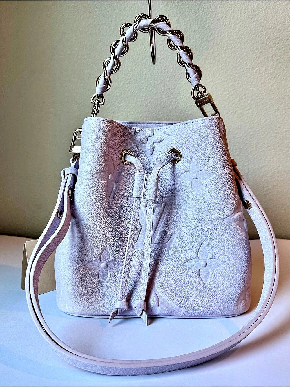 RARE LIMITED EDITION Louis Vuitton NéoNoé BB Monogram Empreinte Misty Lilac